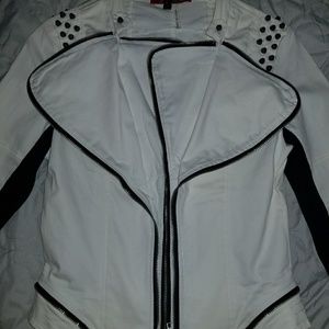 White Biker Jacket